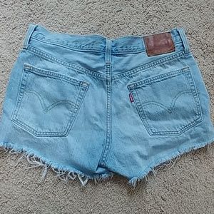 Levi cut off high rise shorts